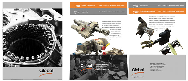 brochures of aviation parts .